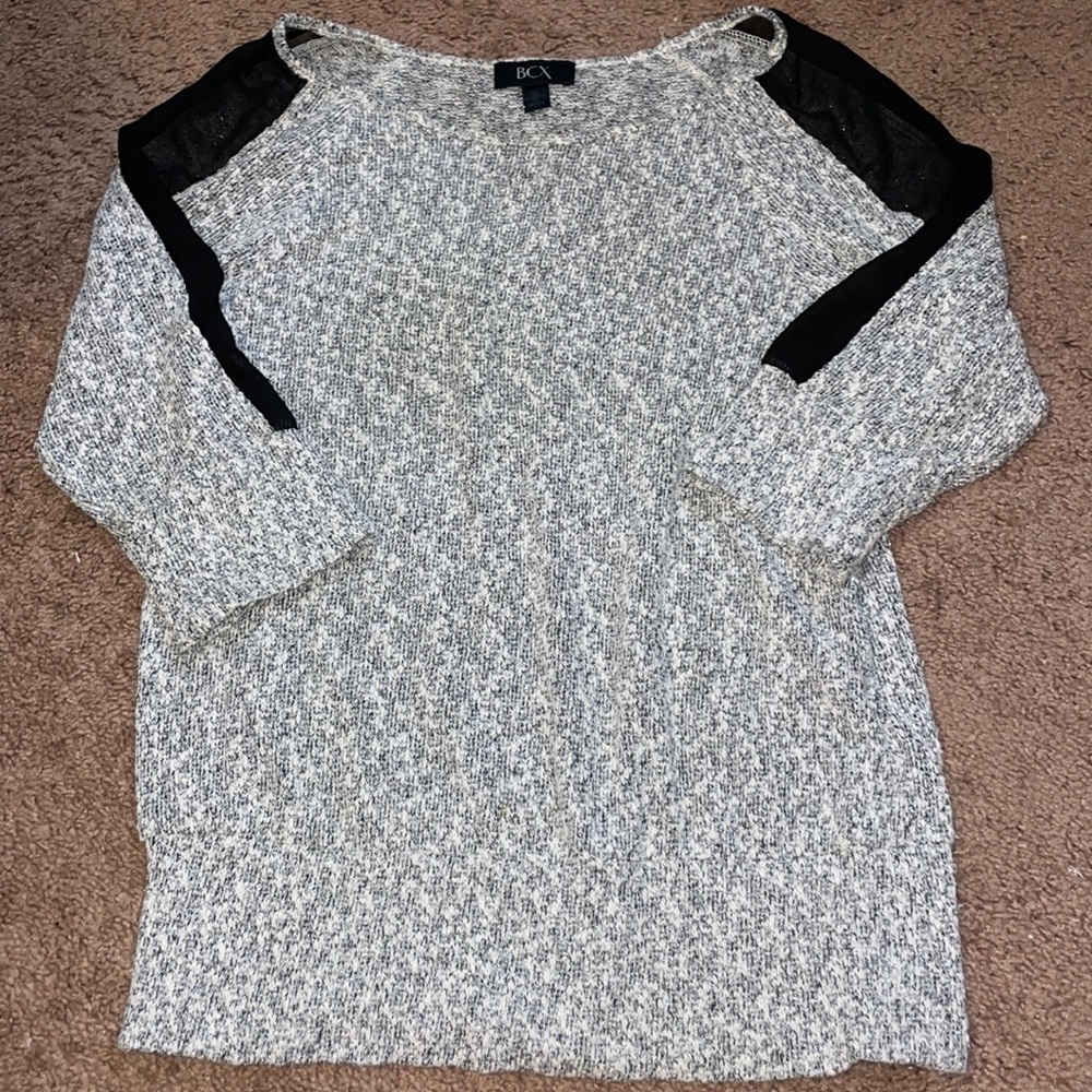 Grey and Black sparkly sweater